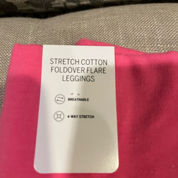 Victorias Secret PINK fold over cotton bling leggings limited edition color - Picture 4 of 5